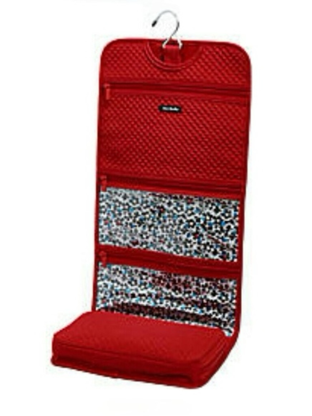 Vera Bradley Quilted Red Hanging Travel Organizer Bag
